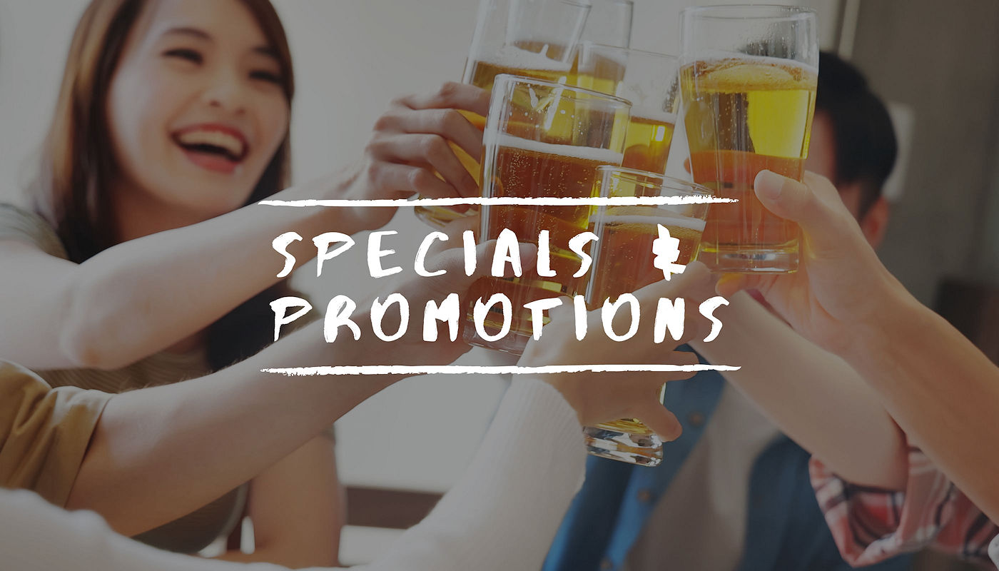 Specials & Promotions at Shade Bar and Grill - Restaurant in Downtown Windsor Locks CT